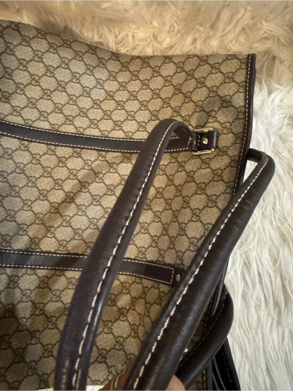 Gucci Beige and Brown GG Canvas Tote
